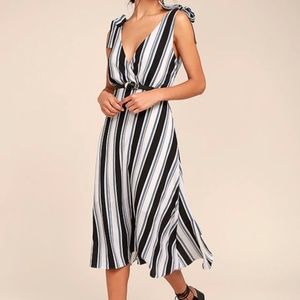 Striped Midi Dress